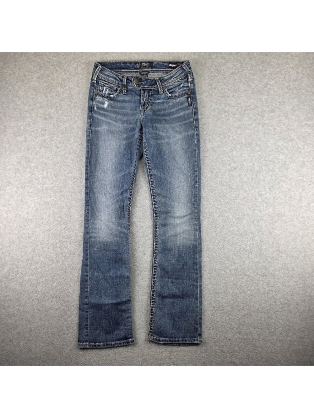 Silver Jeans Tuesday Slim Boot Jeans Womens 26x31 Blue Stretch Medium Wash